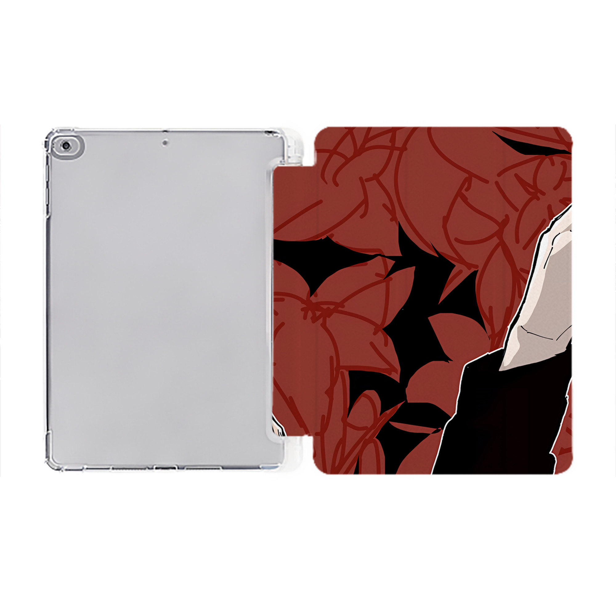（画像用） SPY×FAMILY间谍家家酒 IPad ケース ペン収納付き 三つ折りスタンド PUレザー×シリコン 対応機種9.5/10.5/10.9インチ